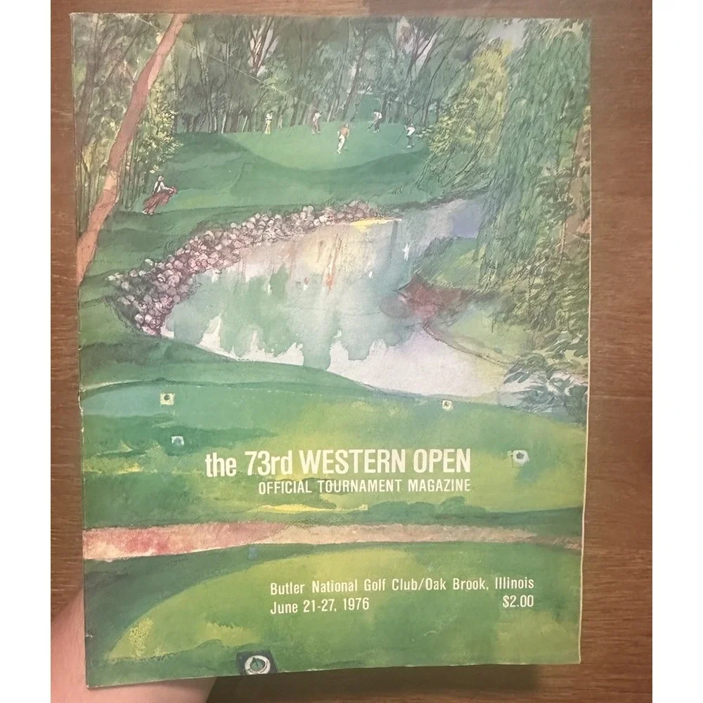 Vintage 1976 Western Open Championship PGA GOLF Program Butler National Golf
